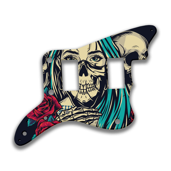 Fender Fender Jazzmaster HH Profile Custom Pickguard Scratchplate Skull Design