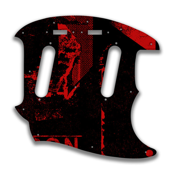 Fender Fender Mustang Profile B Custom Pickguard Scratchplate ABSTRACT Design