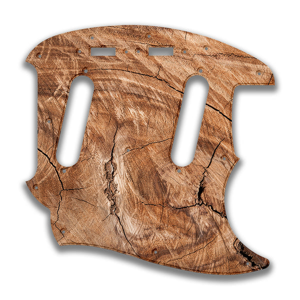 Fender Fender Mustang Profile C Custom Pickguard Scratchplate Wood Design