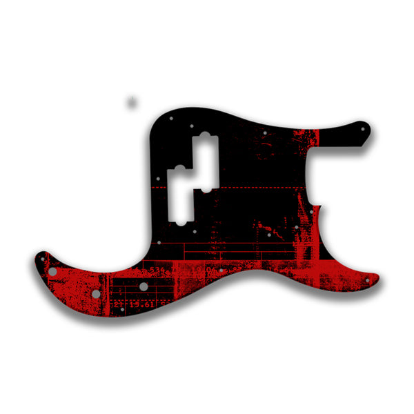 Fender Fender P Bass '57(RI) Profile Custom Pickguard Scratchplate ABSTRACT Design