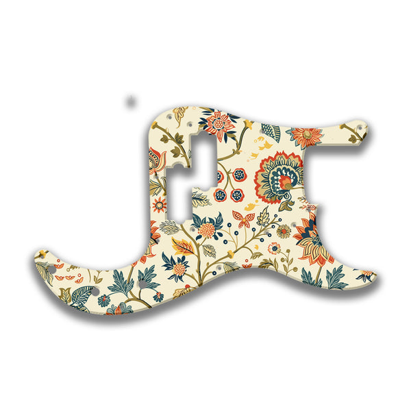 Fender Fender P Bass '57(RI) Profile Custom Pickguard Scratchplate INDIAN_FLORAL Design