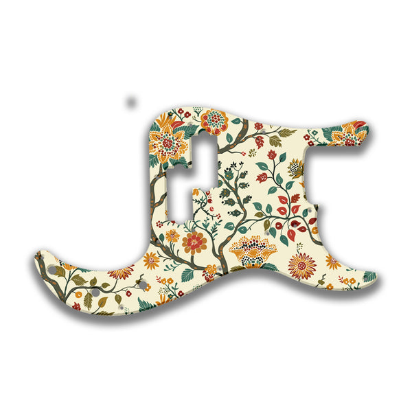 Fender Fender P Bass '57(RI) Profile Custom Pickguard Scratchplate INDIAN_FLORAL Design