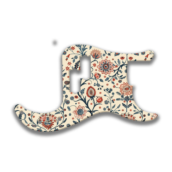 Fender Fender P Bass '57(RI) Profile Custom Pickguard Scratchplate INDIAN_FLORAL Design