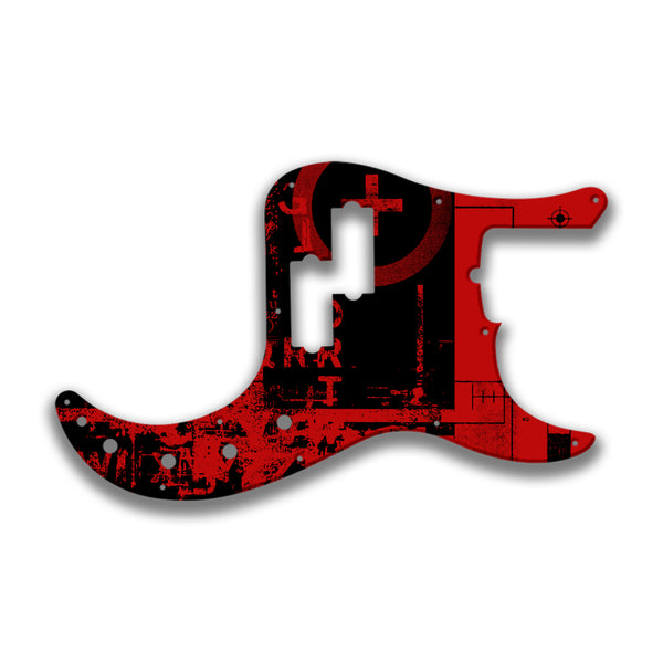 Fender Fender P Bass American Deluxe 21 Fret (2010+) Profile Custom Pickguard Scratchplate ABSTRACT Design