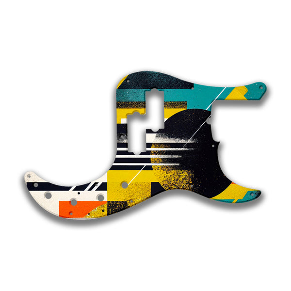 Fender Fender P Bass American Deluxe 21 Fret (2010+) Profile Custom Pickguard Scratchplate ABSTRACT Design