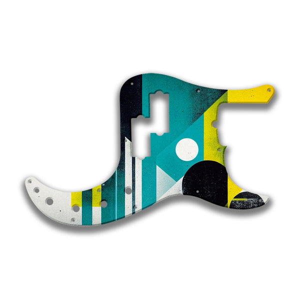 Fender Fender P Bass American Deluxe 21 Fret (2010+) Profile Custom Pickguard Scratchplate ABSTRACT Design