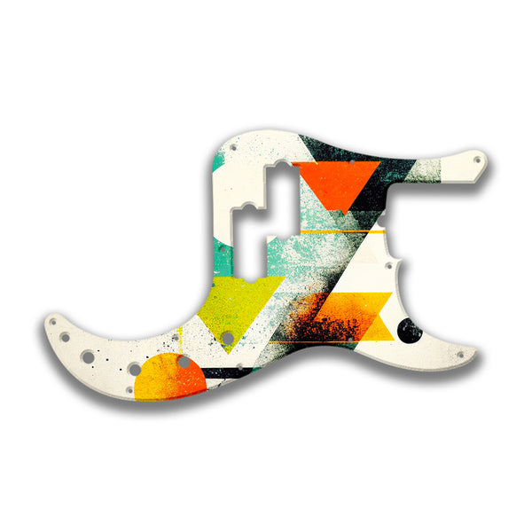 Fender Fender P Bass American Deluxe 21 Fret (2010+) Profile Custom Pickguard Scratchplate ABSTRACT Design