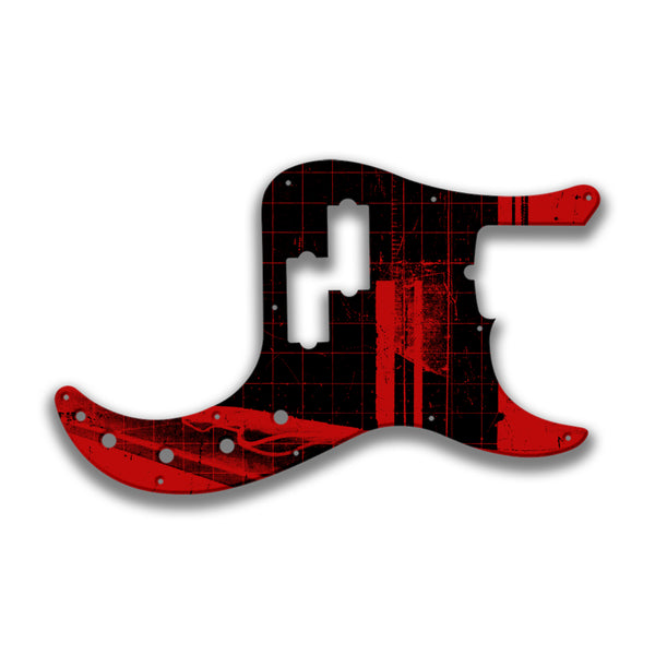 Fender Fender P Bass American Deluxe 21 Fret (2010+) Profile Custom Pickguard Scratchplate ABSTRACT Design