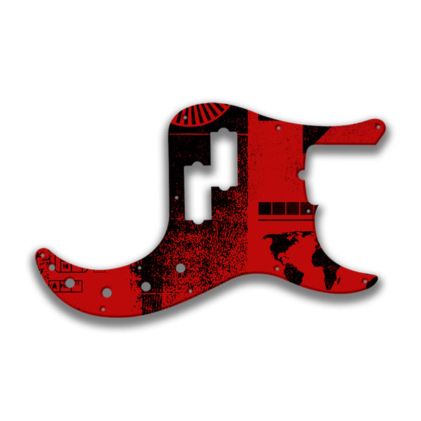 Fender Fender P Bass American Deluxe 21 Fret (2010+) Profile Custom Pickguard Scratchplate ABSTRACT Design