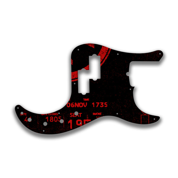 Fender Fender P Bass American Deluxe 21 Fret (2010+) Profile Custom Pickguard Scratchplate ABSTRACT Design