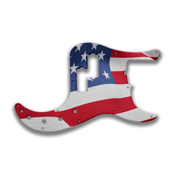 Fender Fender P Bass American Deluxe 21 Fret (2010+) Profile Custom Pickguard Scratchplate Flag Design