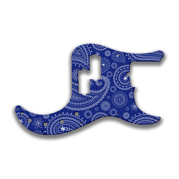 Fender Fender P Bass American Deluxe 21 Fret (2010+) Profile Custom Pickguard Scratchplate Paisley Design