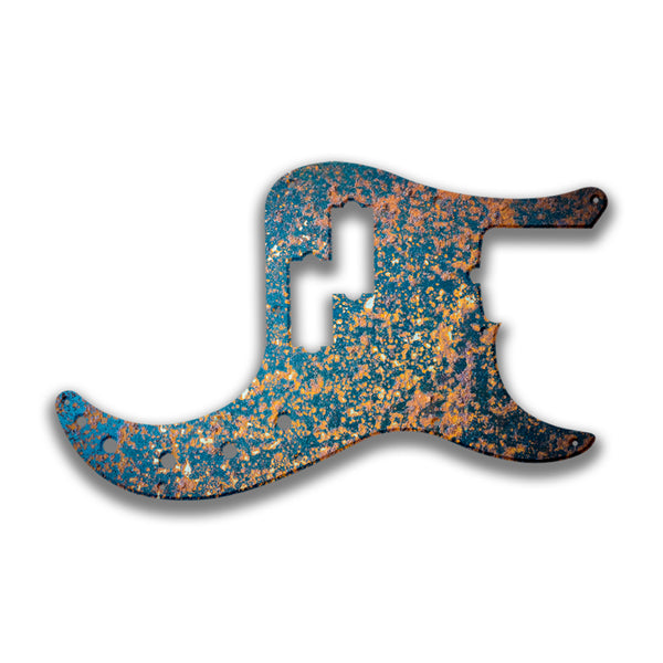 Fender Fender P Bass American Deluxe 21 Fret (2010+) Profile Custom Pickguard Scratchplate Rust Design