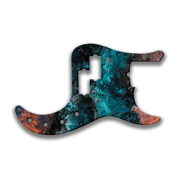 Fender Fender P Bass American Deluxe 21 Fret (2010+) Profile Custom Pickguard Scratchplate SWIRL Design