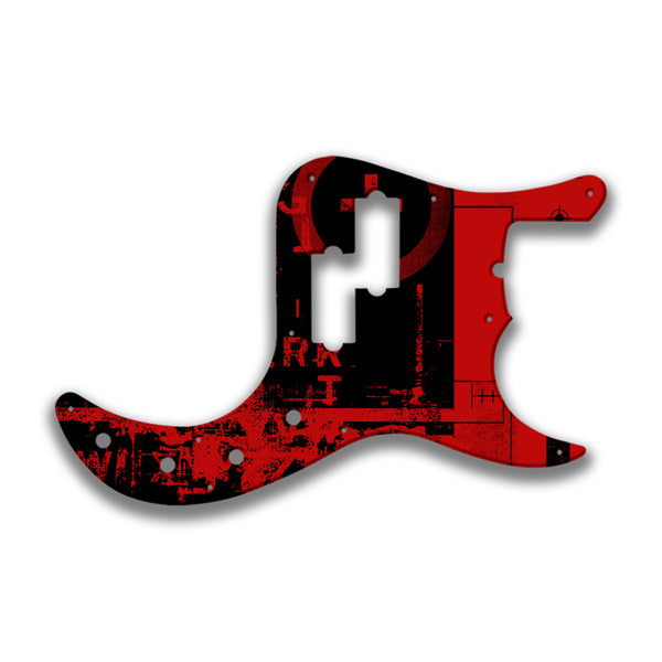 Fender Fender P Bass American Deluxe 22 Fret (pre 2010) Profile Custom Pickguard Scratchplate ABSTRACT Design