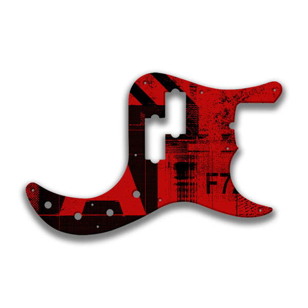 Fender Fender P Bass American Deluxe 22 Fret (pre 2010) Profile Custom Pickguard Scratchplate ABSTRACT Design