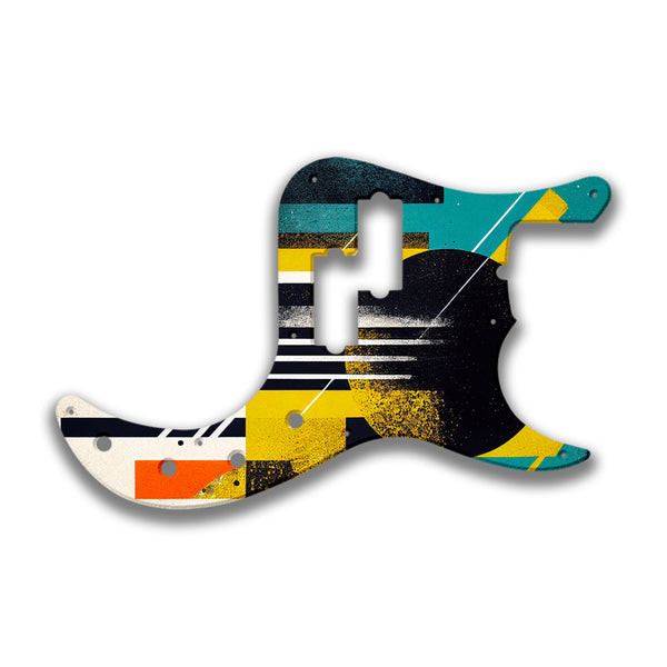 Fender Fender P Bass American Deluxe 22 Fret (pre 2010) Profile Custom Pickguard Scratchplate ABSTRACT Design