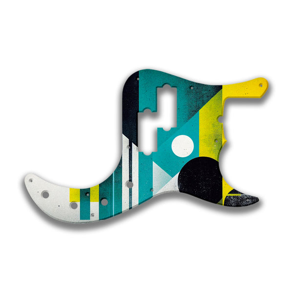 Fender Fender P Bass American Deluxe 22 Fret (pre 2010) Profile Custom Pickguard Scratchplate ABSTRACT Design