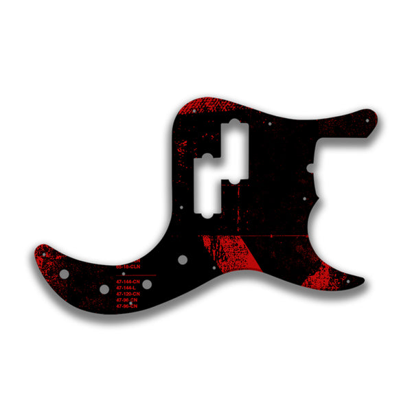 Fender Fender P Bass American Deluxe 22 Fret (pre 2010) Profile Custom Pickguard Scratchplate ABSTRACT Design