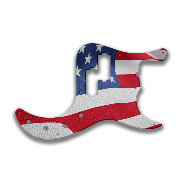 Fender Fender P Bass American Deluxe 22 Fret (pre 2010) Profile Custom Pickguard Scratchplate Flag Design