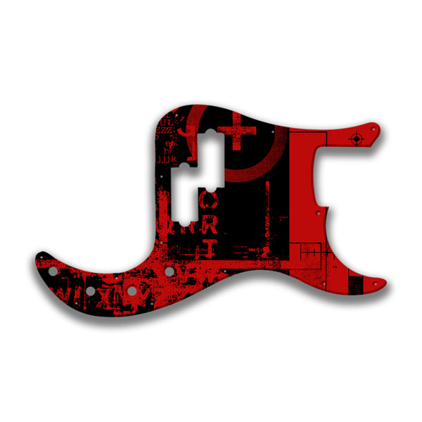 Fender Fender P Bass Deluxe Special Profile Custom Pickguard Scratchplate ABSTRACT Design