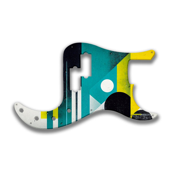 Fender Fender P Bass Deluxe Special Profile Custom Pickguard Scratchplate ABSTRACT Design