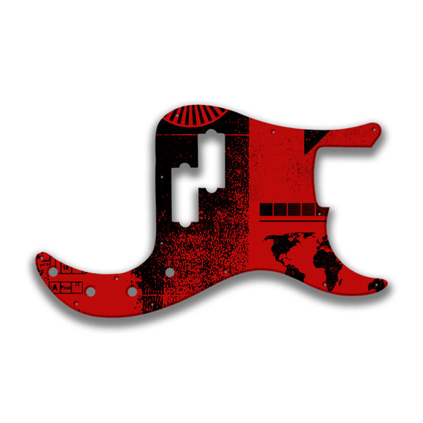 Fender Fender P Bass Deluxe Special Profile Custom Pickguard Scratchplate ABSTRACT Design