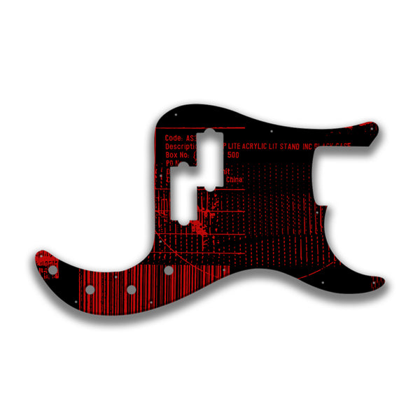 Fender Fender P Bass Deluxe Special Profile Custom Pickguard Scratchplate ABSTRACT Design