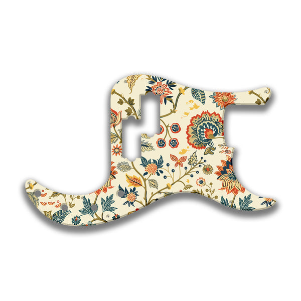 Fender Fender P Bass Deluxe Special Profile Custom Pickguard Scratchplate INDIAN_FLORAL Design