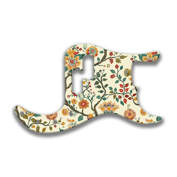 Fender Fender P Bass Deluxe Special Profile Custom Pickguard Scratchplate INDIAN_FLORAL Design