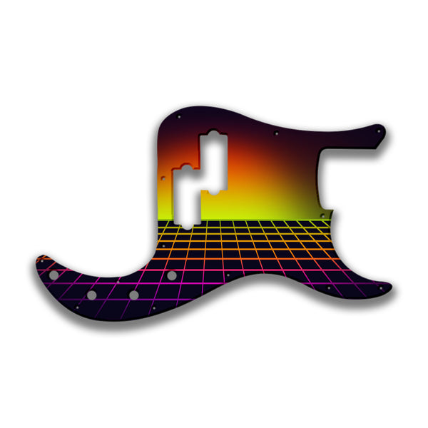 Fender Fender P Bass Deluxe Special Profile Custom Pickguard Scratchplate TRON Design