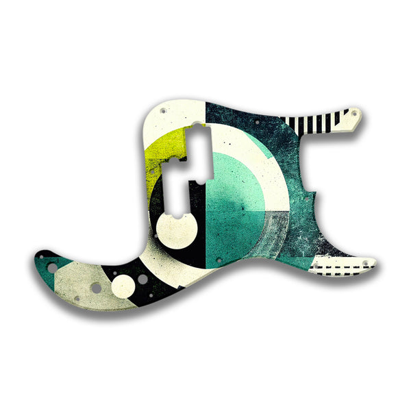 Fender Fender P Bass 4 String Standard Profile Custom Pickguard Scratchplate ABSTRACT Design