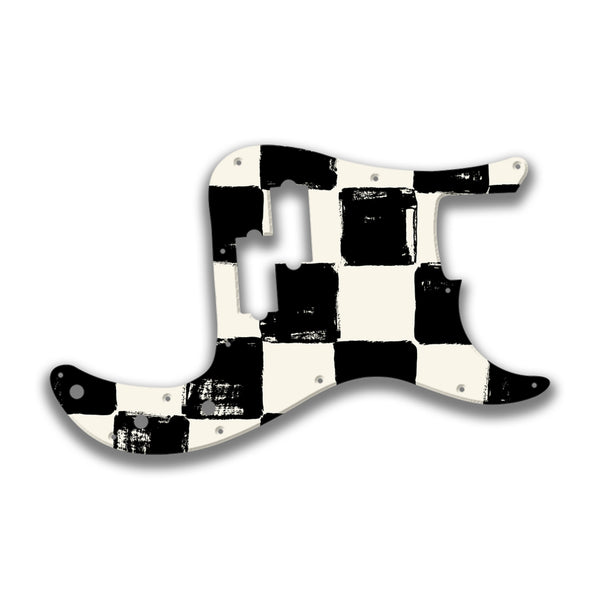 Fender Fender P Bass 4 String Standard Profile Custom Pickguard Scratchplate CHESS Design