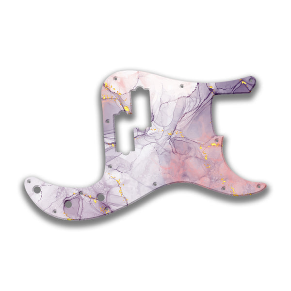 Fender Fender P Bass 4 String Standard Profile Custom Pickguard Scratchplate Marble Design