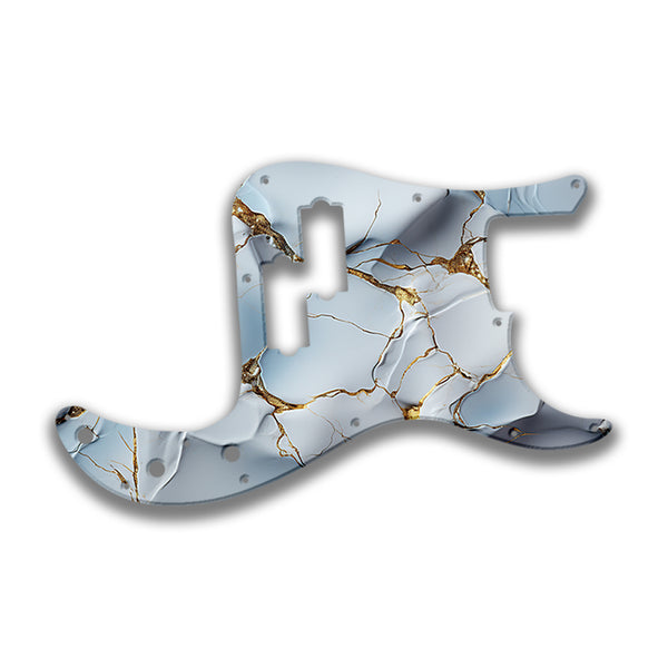 Fender Fender P Bass 4 String Standard Profile Custom Pickguard Scratchplate Marble Design