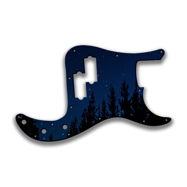 Fender Fender P Bass 4 String Standard Profile Custom Pickguard Scratchplate NIGHT Design