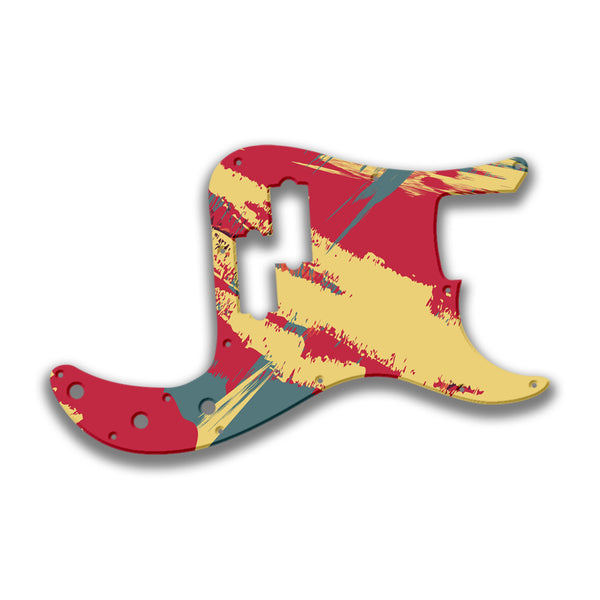 Fender Fender P Bass 4 String Standard Profile Custom Pickguard Scratchplate PAINT Design