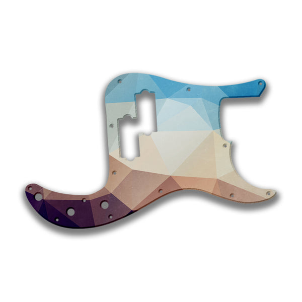 Fender Fender P Bass 4 String Standard Profile Custom Pickguard Scratchplate POLYGON Design