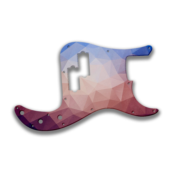 Fender Fender P Bass 4 String Standard Profile Custom Pickguard Scratchplate POLYGON Design