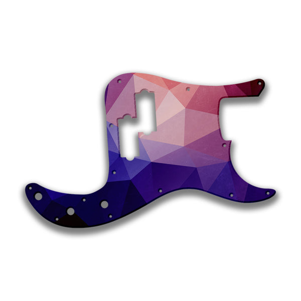 Fender Fender P Bass 4 String Standard Profile Custom Pickguard Scratchplate POLYGON Design