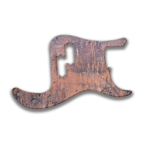 Fender Fender P Bass 4 String Standard Profile Custom Pickguard Scratchplate Rust Design