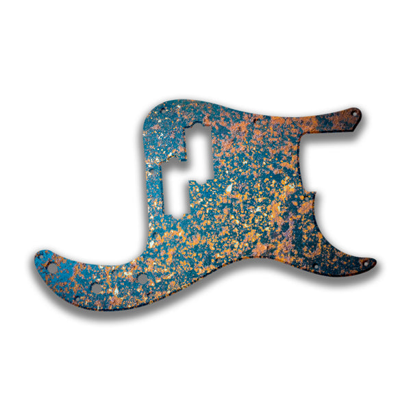 Fender Fender P Bass 4 String Standard Profile Custom Pickguard Scratchplate Rust Design