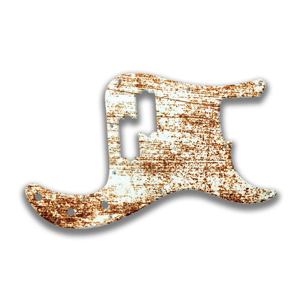 Fender Fender P Bass 4 String Standard Profile Custom Pickguard Scratchplate Rust Design