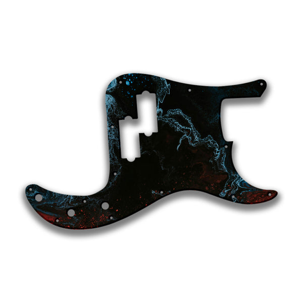 Fender Fender P Bass 4 String Standard Profile Custom Pickguard Scratchplate SWIRL Design