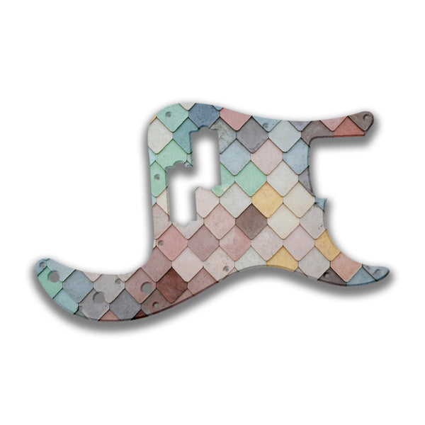 Fender Fender P Bass 4 String Standard Profile Custom Pickguard Scratchplate TILES Design