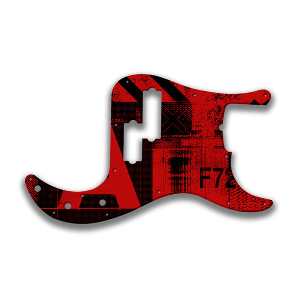 Fender Fender P Bass 5 String Standard Profile Custom Pickguard Scratchplate ABSTRACT Design