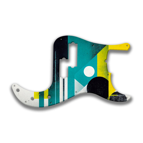 Fender Fender P Bass 5 String Standard Profile Custom Pickguard Scratchplate ABSTRACT Design