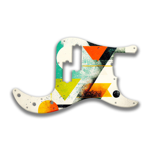 Fender Fender P Bass 5 String Standard Profile Custom Pickguard Scratchplate ABSTRACT Design