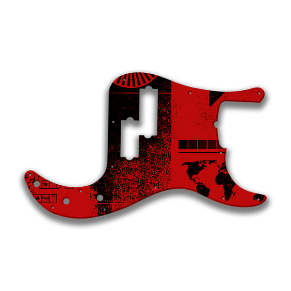 Fender Fender P Bass 5 String Standard Profile Custom Pickguard Scratchplate ABSTRACT Design