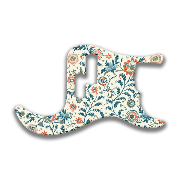 Fender Fender P Bass 5 String Standard Profile Custom Pickguard Scratchplate INDIAN_FLORAL Design